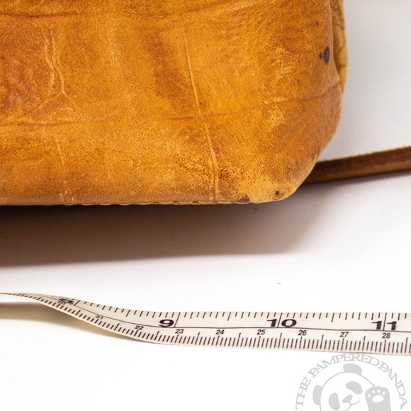 T Cappelli Southwest Plano Texas Caramel Brown Alligator Leather Satchel Handbag - Picture 8 of 8